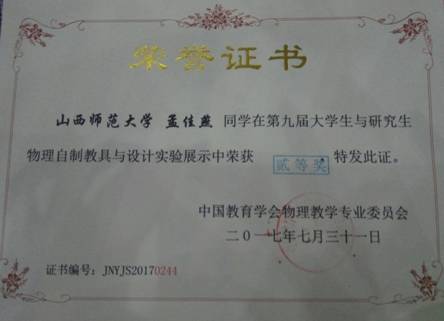 学生获奖